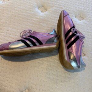 Women's Adidas Pink Metallic Sneakers, Tennis Shoes